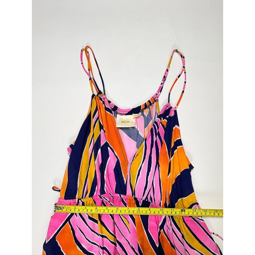 Maeve Anthro Wide Leg Jumpsuit Romper Pink Orange Palazzo Coastal Boho New - Picture 13 of 16